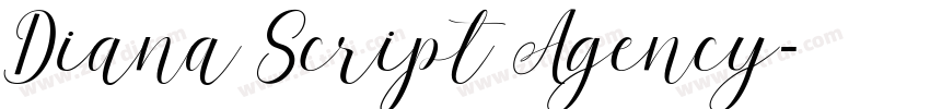 Diana Script Agency字体转换